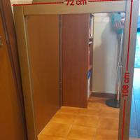 Specchio cornice di legno dorata 108x72