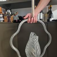 Lampadario in vetro di Murano Barovier e Toso 