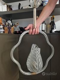 Lampadario in vetro di Murano Barovier e Toso 