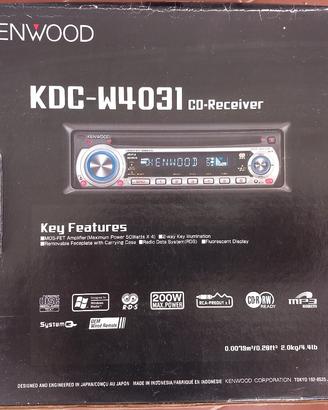 Autoradio Kenwood con lettore CD, non testata