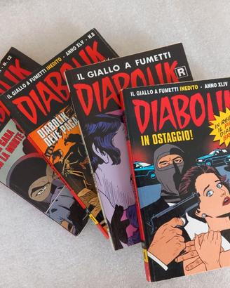4 fumetti Diabolik in condizioni molto buone