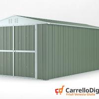 Box garage auto in Acciaio 327x611 19mq verde