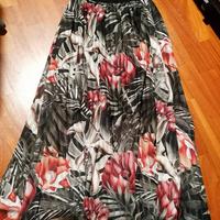 Gonna lunga fiori taglia unica