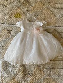 Vestito bimba battesimo 6 mesi