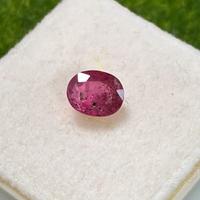 Rubino naturale 0.87 ct taglio ovale autenticato