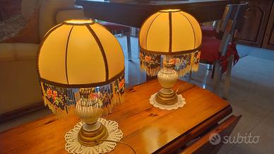 Completo Lampadario da soffitto + n.2 abat jour 