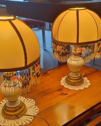 Completo Lampadario da soffitto + n.2 abat jour 
