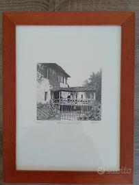 Cornici in ciliegio con stampe artistiche – elegan