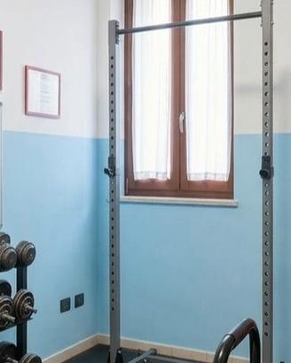 Squat Rack DTX Fitness con Barra Trazioni e Landmi