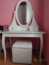 Toeletta per trucco Ikea Hemnes bianca