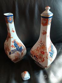 Coppia bottiglie ceramica 