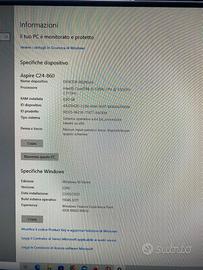 PC da tavolo con tastiera