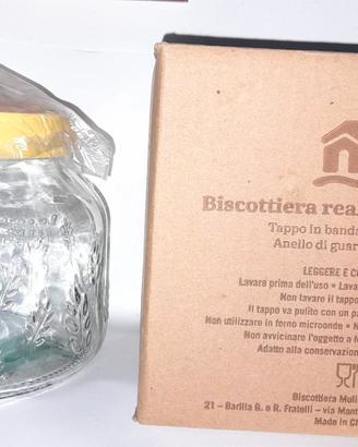Biscottiera in vetro "Mulino Bianco"