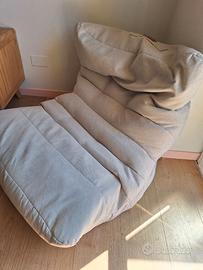 Poltrona pouf Aiire beige