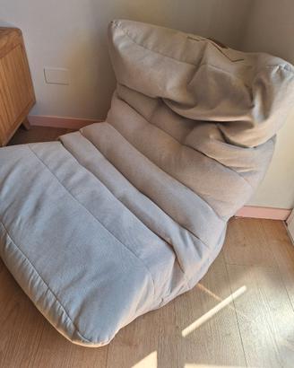 Poltrona pouf Aiire beige