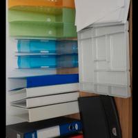 Portadocumenti, raccoglitori e cancelleria varia