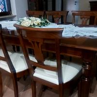 tavolo e sedie classiche