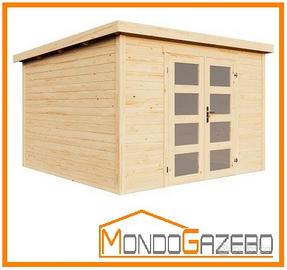 Casetta legno casa giardino 2,5x2,5 gazebo 3x3 m