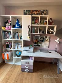 Cameretta+scrivania e libreria