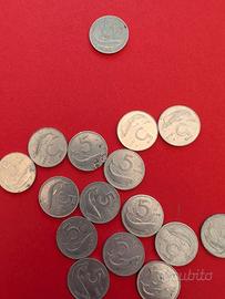 5 Lire del 1951 + 15 di altre annate