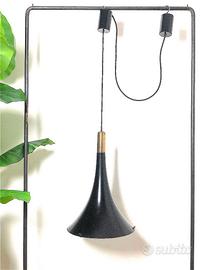 Lampadario Vintage in Metallo Smaltato Anni 60