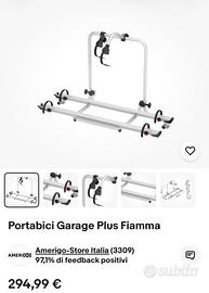 Porta bici per garage camper