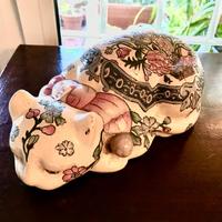 Gatto di porcellana giapponese imari