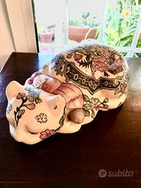 Gatto di porcellana giapponese imari