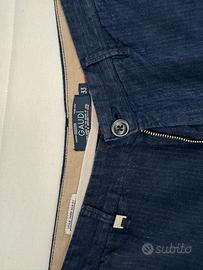 Pantaloni blue gessatto gaudi