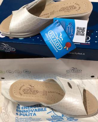 Ciabatte Confort per donna Fly Flot bianco