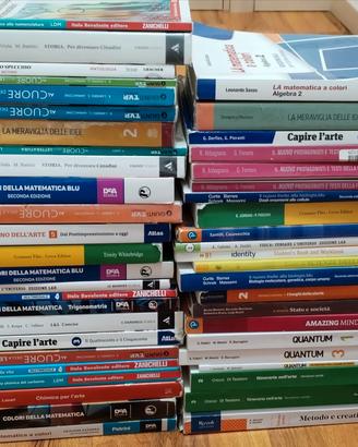 libri liceo scientifico e liceo artistico 