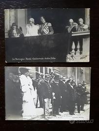 Coppia di Cartoline Re d'Italia primi Novecento 