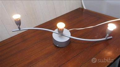 plafoniera IKEA leding 3 faretti orientabili- arg