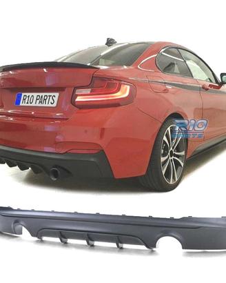 DIFFUSORE BMW F22 F23 LOOK M PERFORMANCE NERO OPAC