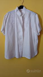 camicia bianca in lino