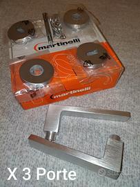 Maniglie Martinelli come nuove x3 porte