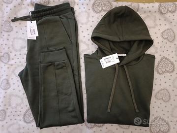 Tuta Felpata Sorbino Verde Oliva 