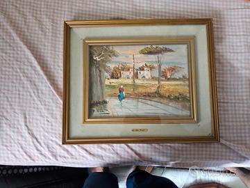 QUADRO CON CERTIFICATO DI  ALDO PIRONTI