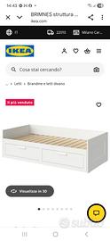Ikea Brimnes completo di 2 materassi