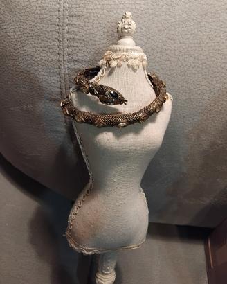 Bracciale serpente bigiotteria vintage 