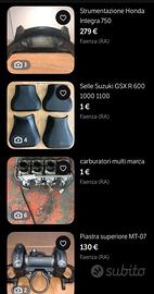 RICAMBI ACCESSORI PER VARIE MOTO