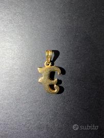 Ciondolo lettera oro 18kt