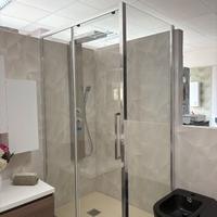 BOX DOCCIA 120 X 80 CM CON LATO FISSO + SCORREVOLE