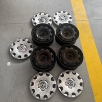 4 Cerchi Usati Orginali Vw Polo 15 Pollici + calot