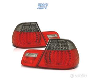 FANALI BMW E46 99-03 CABRIO LED ROSSO FUMÈ LOOK M3