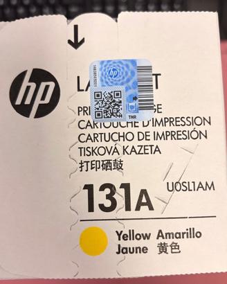 TONER ORIGINALE GIALLO LaserJet HP 131A