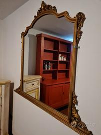 Specchio grandi dimensioni con cornice in legno 