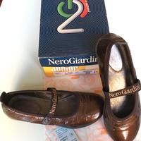 NERO GIARDINI scarpe in vera pelle come nuove Tg35