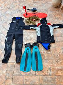 KIT APNEA, SUB, SNORKELING