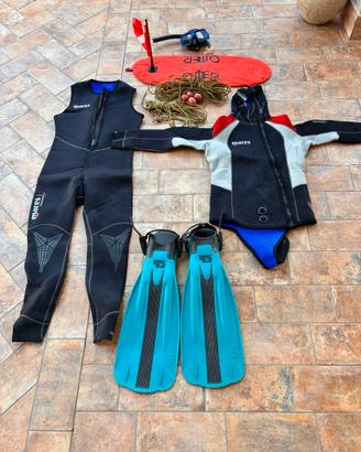 KIT APNEA, SUB, SNORKELING